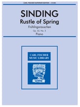 Rustle of Spring-Piano Solo piano sheet music cover